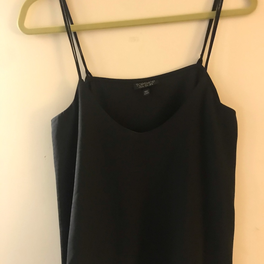 Black Topshop Cami With Double Straps